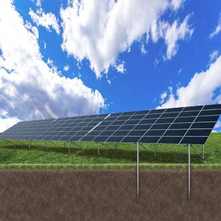 130mph FramedFrameless Flexible Anodized Solar Panel Ground Mounting Systems